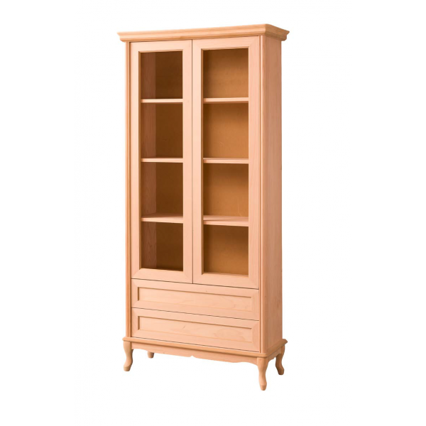 LÜKENS ÇEKMECELİ CAMLI KİTAPLIK