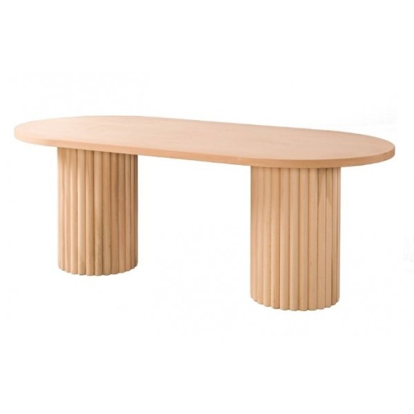 170 LİK ÇİFT AYAKLI PAPATYA OVAL SABİT MASA