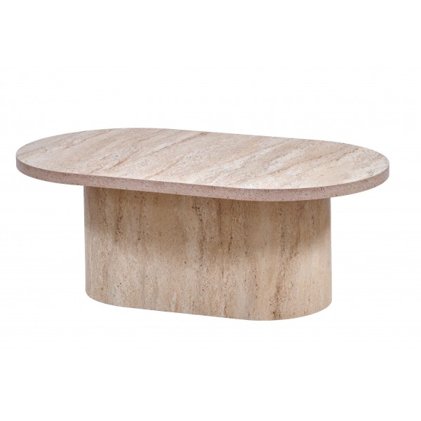 TRAVERTEN MİLANO OVAL ORTA SEHPA